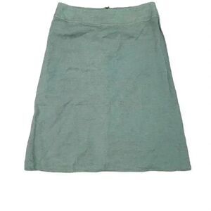 William Riera Women's Teal Viscose A-Line Lined Skirt NEW